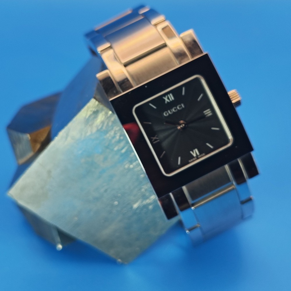 Vintage 2002 GUCCI 7900L.1 Swiss Made Square Tank Women's Quartz Watch Size 6